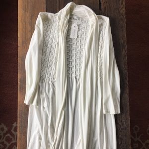 M. Rena boutique white cardigan